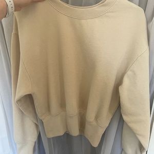 ZARA tan sweatshirt